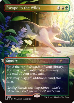 Image of Escape to the Wilds (1916) (Rainbow Foil) [Secret Lair Drop Series]