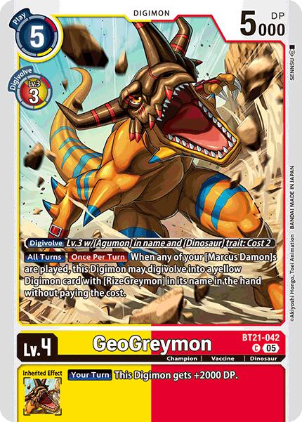 Image of GeoGreymon [BT21-042] [World Convergence]