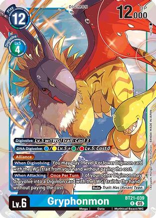 Image of Gryphonmon [BT21-039] [World Convergence]