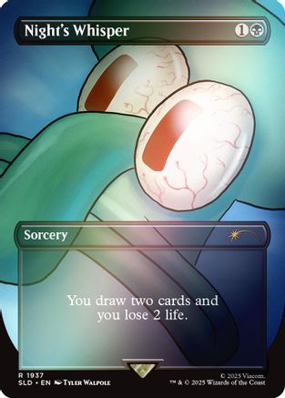 Image of Night's Whisper (Rainbow Foil) [Secret Lair Drop Series]