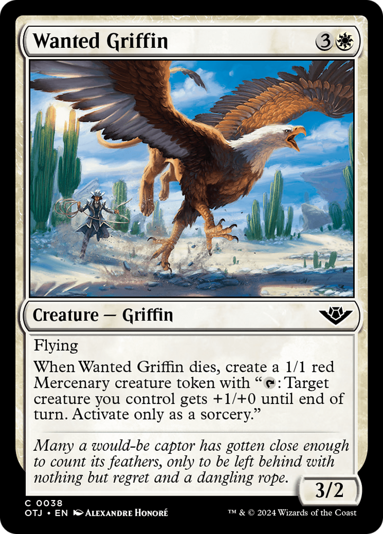 Image of Wanted Griffin [Outlaws of Thunder Junction]
