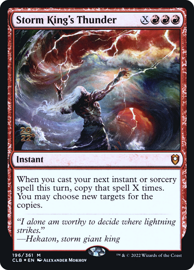 Image of Storm King's Thunder [Commander Legends: Battle for Baldur's Gate Prerelease Promos]