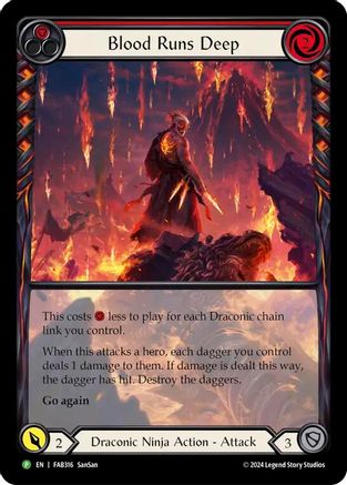 Image of Blood Runs Deep [FAB316] (Promo)  Rainbow Foil
