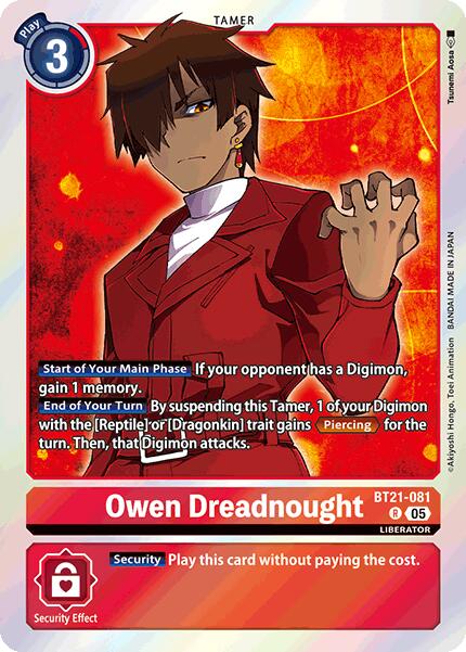Image of Owen Dreadnought [BT21-081] [World Convergence]