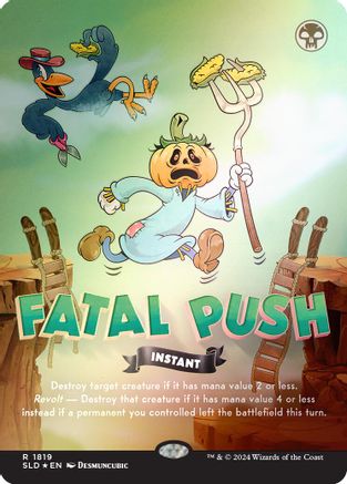 Image of Fatal Push (1819) (Rainbow Foil) [Secret Lair Drop Series]