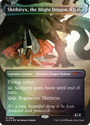 Image of Skithiryx, the Blight Dragon (Rainbow Foil) [Secret Lair Drop Series]