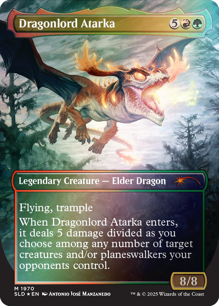 Image of Dragonlord Atarka (Rainbow Foil) [Secret Lair Drop Series]