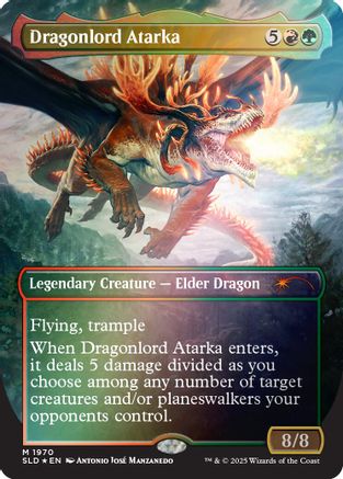 Image of Dragonlord Atarka (Rainbow Foil) [Secret Lair Drop Series]