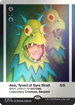 Image of Aesi, Tyrant of Gyre Strait (Rainbow Foil) [Secret Lair Drop Series]