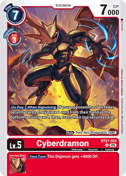 Image of Cyberdramon [BT21-024] [World Convergence]