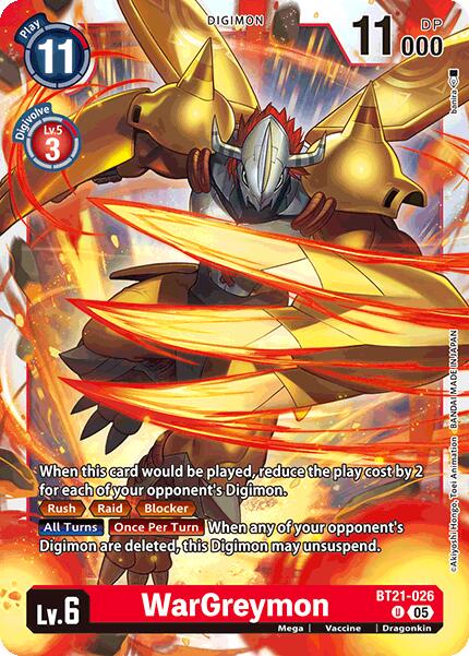 Image of WarGreymon [BT21-026] [World Convergence]