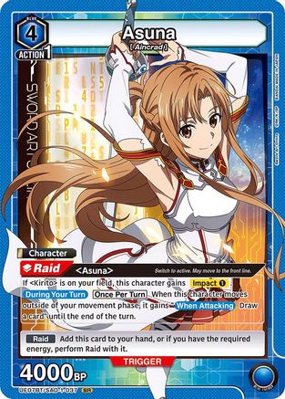 Image of Asuna (037) (UE07BT/SAO-1-037) - UE07BT Sword Art Online Foil