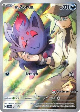 Image of N's Zorua (SVP189) (Pokemon Center Exclusive) [Scarlet & Violet: Black Star Promos]