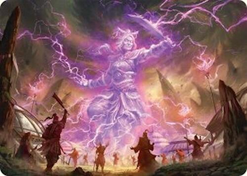 Image of Smile at Death Art Card (4/54) [Tarkir: Dragonstorm Art Series]
