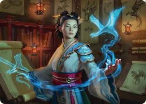 Image of Dragonologist Art Card (6/54) [Tarkir: Dragonstorm Art Series]