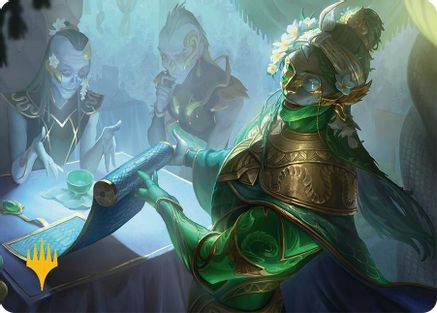 Image of Sibsig Appraiser Art Card (8/54) (Gold-Stamped Signature) [Tarkir: Dragonstorm Art Series]