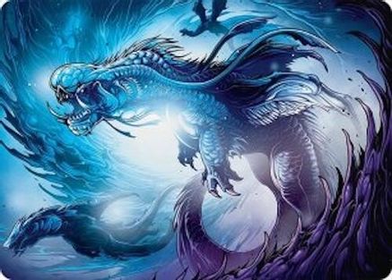 Image of Roiling Dragonstorm Art Card (33/54) [Tarkir: Dragonstorm Art Series]