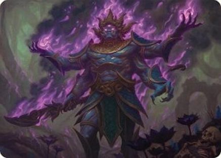 Image of Rot-Curse Rakshasa Art Card (13/54) [Tarkir: Dragonstorm Art Series]