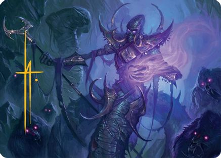 Image of Sidisi, Regent of the Mire Art Card (14/54) (Gold-Stamped Signature) [Tarkir: Dragonstorm Art Series]
