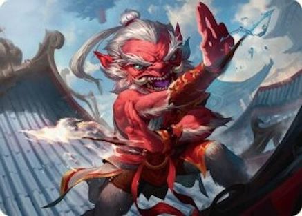 Image of Devoted Duelist Art Card (15/54) [Tarkir: Dragonstorm Art Series]