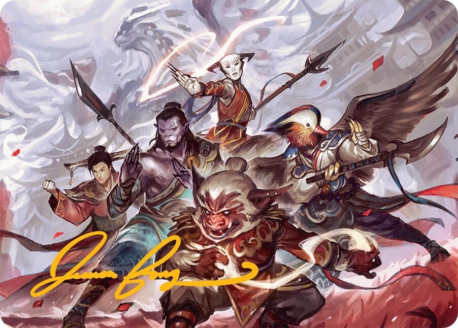 Image of Will of the Jeskai Art Card (54/54) (Gold-Stamped Signature) [Tarkir: Dragonstorm Art Series]