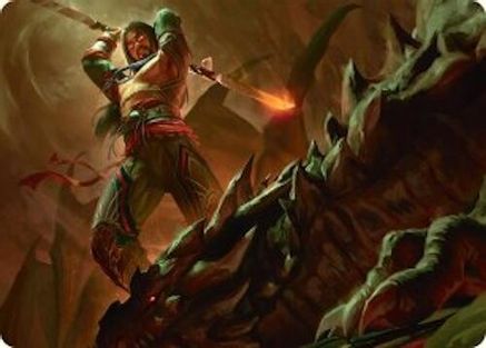 Image of Sarkhan's Resolve Art Card (18/54) [Tarkir: Dragonstorm Art Series]