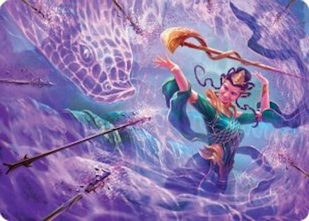 Image of Snakeskin Veil Art Card (19/54) [Tarkir: Dragonstorm Art Series]