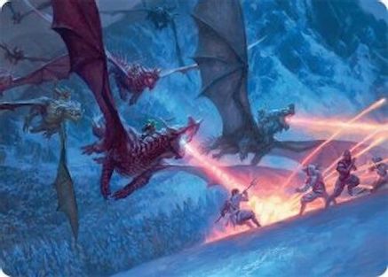 Image of Dragonback Assault Art Card (22/54) [Tarkir: Dragonstorm Art Series]