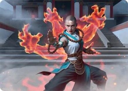 Image of Flamehold Grappler Art Card (24/54) [Tarkir: Dragonstorm Art Series]