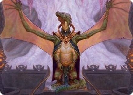 Image of Kheru Goldkeeper Art Card (36/54) [Tarkir: Dragonstorm Art Series]