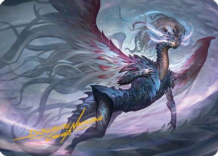Image of Shiko, Paragon of the Way Art Card (37/54) (Gold-Stamped Signature) [Tarkir: Dragonstorm Art Series]