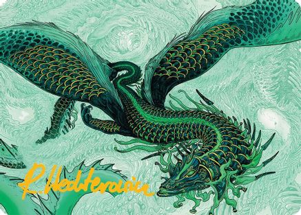 Image of Teval, Arbiter of Virtue Art Card (38/54) (Gold-Stamped Signature) [Tarkir: Dragonstorm Art Series]
