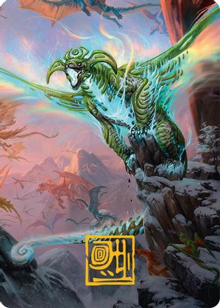 Image of Ureni of the Unwritten Art Card (51/54) (Gold-Stamped Signature) [Tarkir: Dragonstorm Art Series]