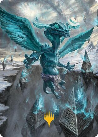 Image of Ugin, Eye of the Storms Art Card (47/54) (Gold-Stamped Signature) [Tarkir: Dragonstorm Art Series]
