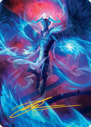 Image of Ugin, Eye of the Storms Art Card (48/54) (Gold-Stamped Signature) [Tarkir: Dragonstorm Art Series]