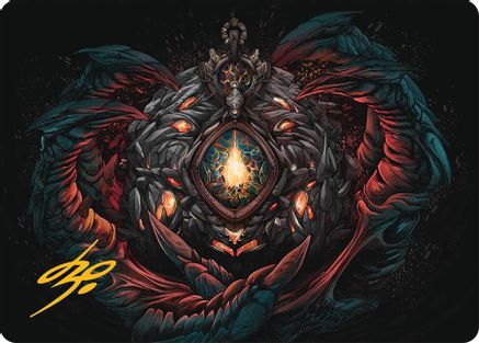 Image of Mox Jasper Art Card (41/54) (Gold-Stamped Signature) [Tarkir: Dragonstorm Art Series]
