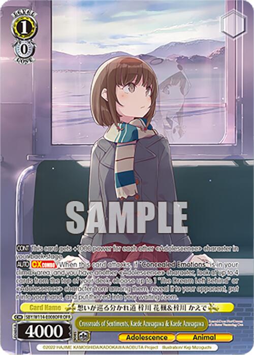 Image of Crossroads of Sentiments, Kaede Azusagawa & Kaede Azusagawa (SBY/W114-E008OFR OFR) [Rascal Does Not Dream Series]