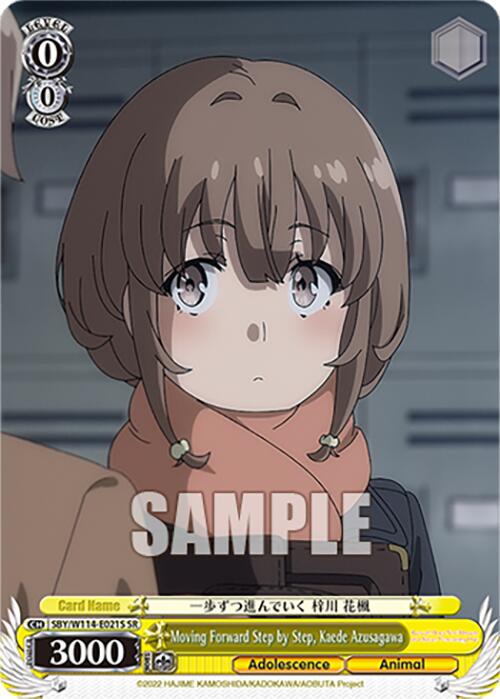 Image of Moving Forward Step by Step, Kaede Azusagawa (SBY/W114-E021S SR) [Rascal Does Not Dream Series]