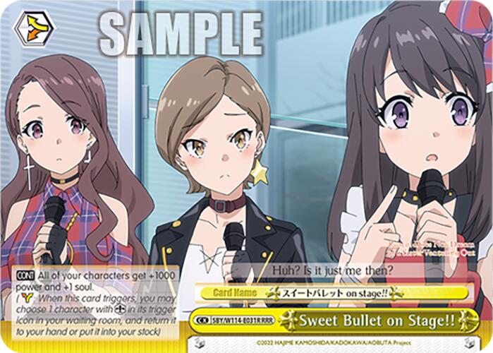 Image of Sweet Bullet on Stage!! (SBY/W114-E031R RRR) [Rascal Does Not Dream Series]