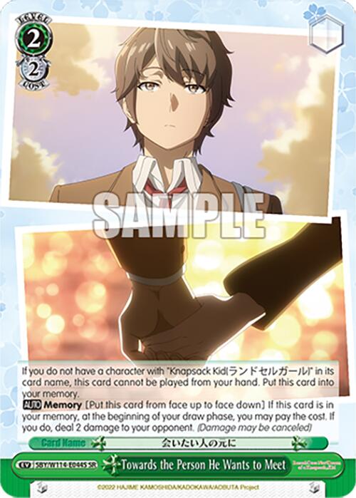 Image of Towards the Person He Wants to Meet (SBY/W114-E044S SR) [Rascal Does Not Dream Series]