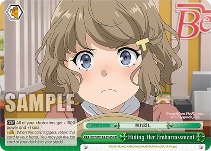 Image of Hiding Her Embarrassment (SBY/W114-E045 CR) [Rascal Does Not Dream Series]
