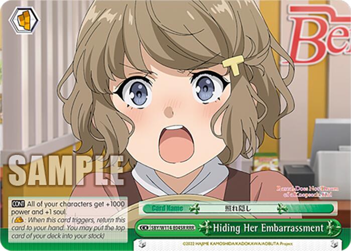 Image of Hiding Her Embarrassment (SBY/W114-E045R RRR) [Rascal Does Not Dream Series]