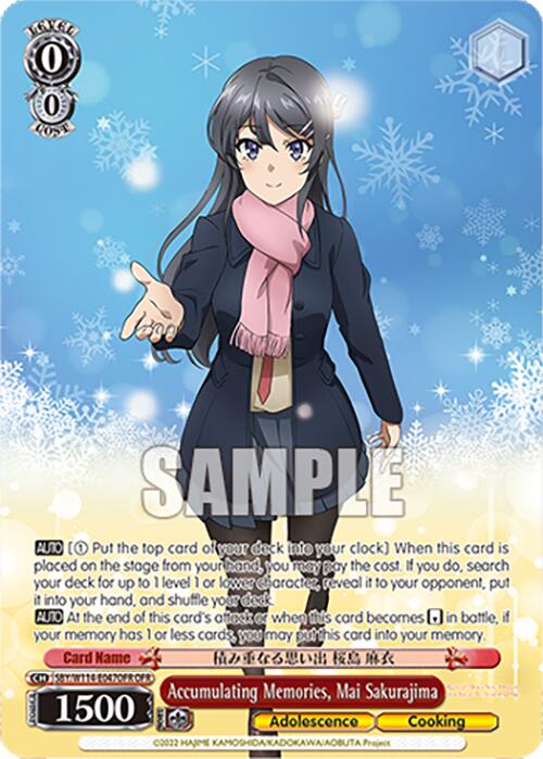 Image of Accumulating Memories, Mai Sakurajima (SBY/W114-E047OFR OFR) [Rascal Does Not Dream Series]