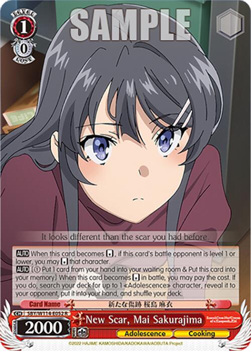 Image of New Scar, Mai Sakurajima (SBY/W114-E052 R) [Rascal Does Not Dream Series]