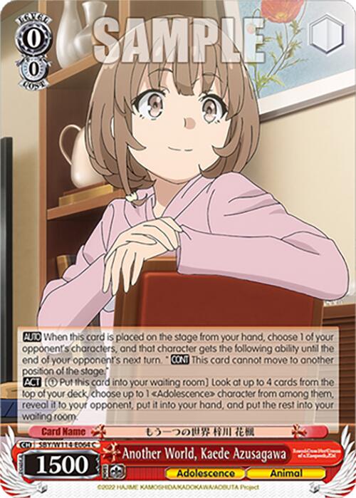 Image of Another World, Kaede Azusagawa (SBY/W114-E064 C) [Rascal Does Not Dream Series]