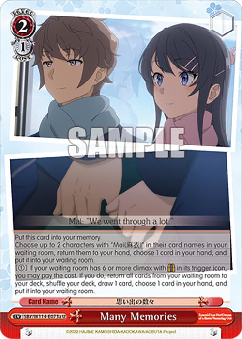 Image of Many Memories (SBY/W114-E073a U) [Rascal Does Not Dream Series]