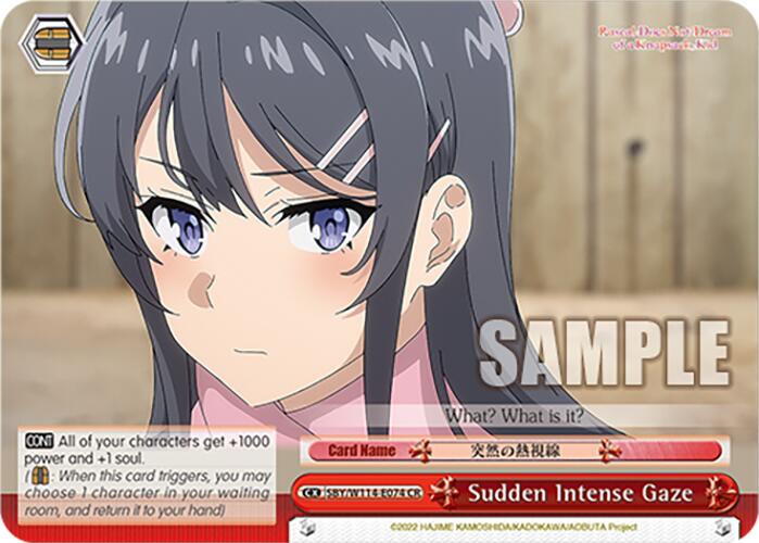 Image of Sudden Intense Gaze (SBY/W114-E074 CR) [Rascal Does Not Dream Series]