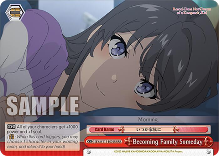 Image of Becoming Family Someday (SBY/W114-E076R RRR) [Rascal Does Not Dream Series]