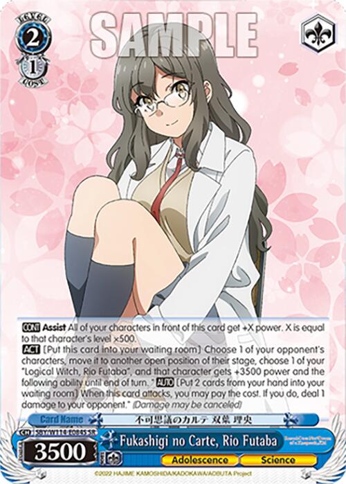 Image of Fukashigi no Carte, Rio Futaba (SBY/W114-E084S SR) [Rascal Does Not Dream Series]
