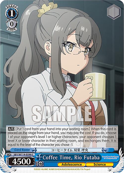 Image of Coffee Time, Rio Futaba (SBY/W114-E096 C) [Rascal Does Not Dream Series]